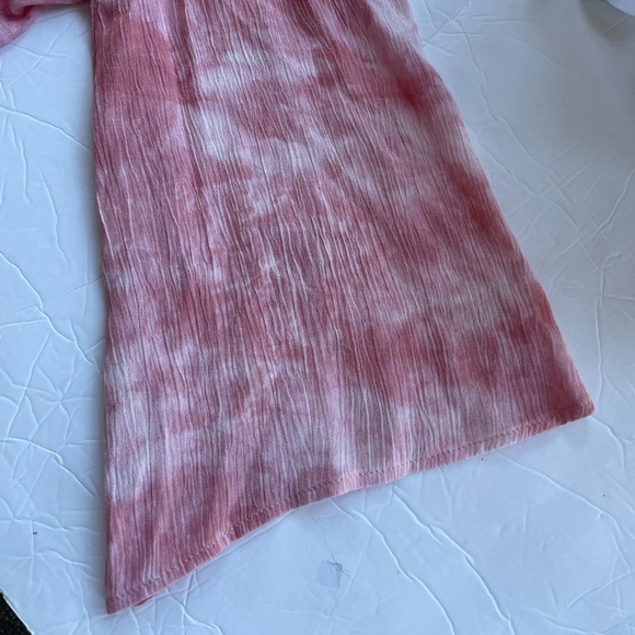 Gauzy Crop Blouse Top Lightweight Semi Sheer Flutter Sleeve Size  Small - Picture 9 of 9